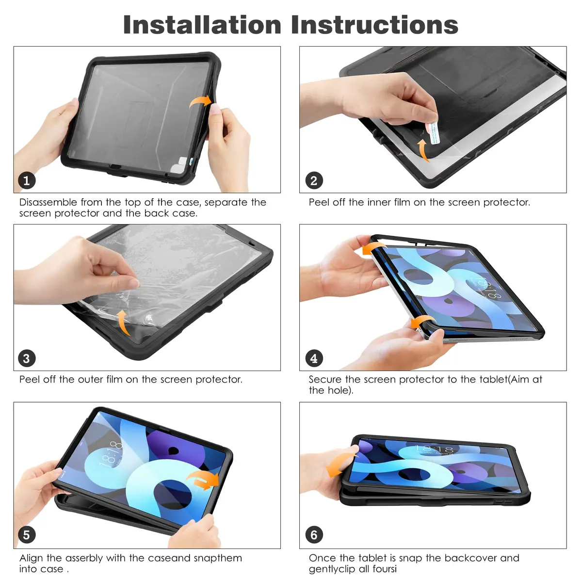 DTTO Case for iPad (A16) 11th/10th Gen 11.9 Inch | Shockproof & Screen Protector - view 7