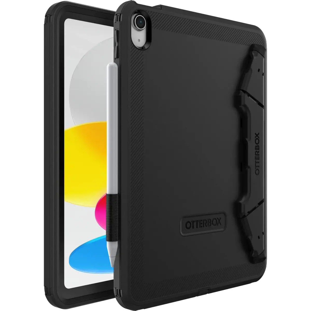 OtterBox Defender Case for iPad 10th Gen (10.9-inch) with Stand & Pencil Holder | Black - main product image