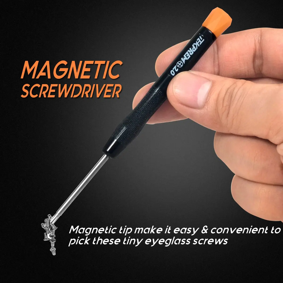 TEKPREM Magnetic Eyeglass Repair Tool Kit with 15 Screws & 10 Nose Pads | Comprehensive Fix for Glasses & Sunglasses - view 5