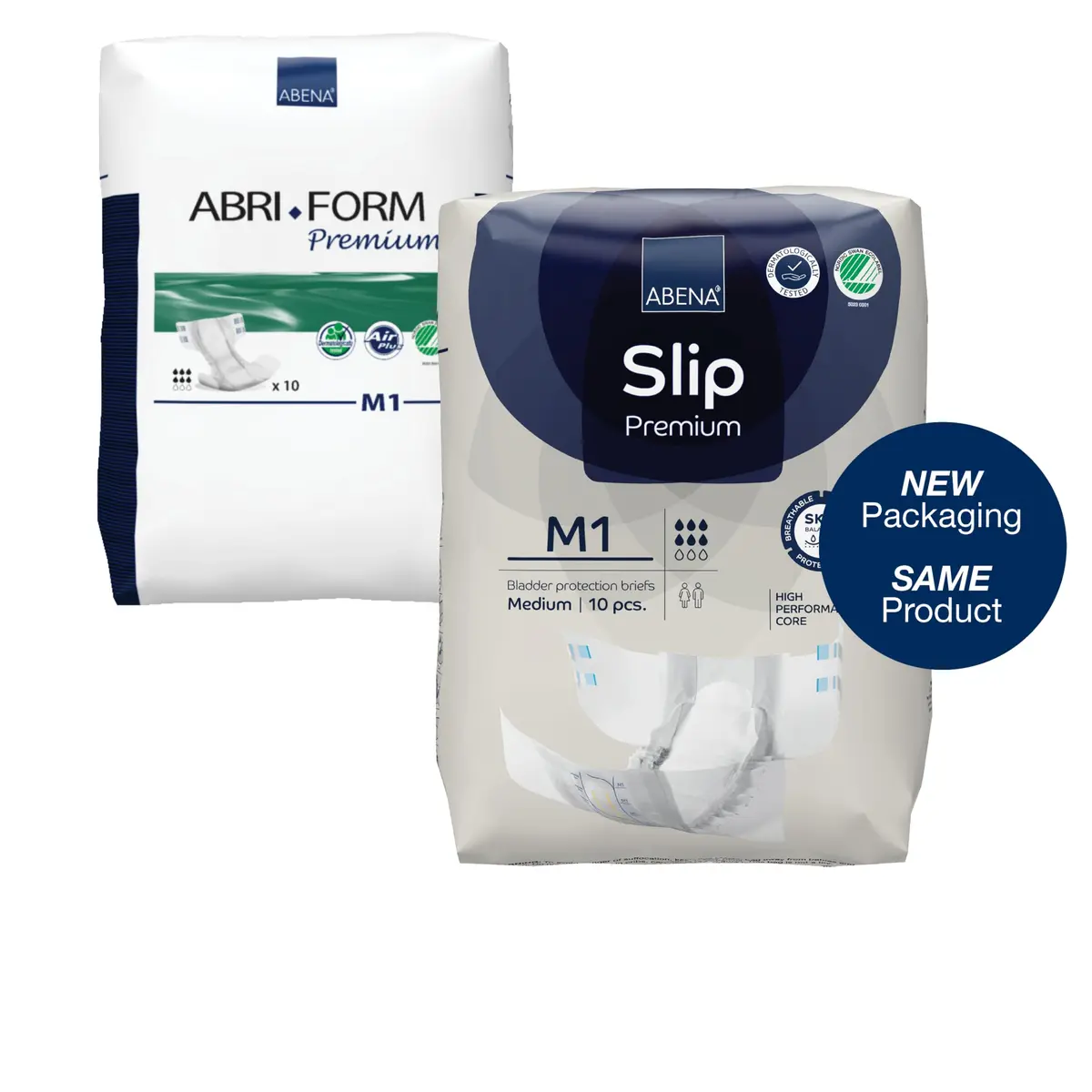 Abena Slip Premium Incontinence Briefs Medium | 26 Count, Breathable & High Absorbency - view 3