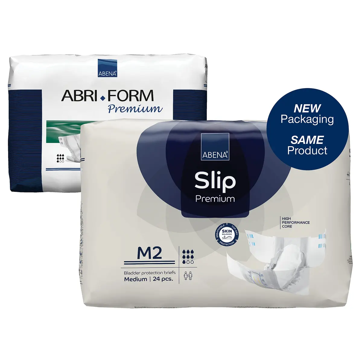 Abena Slip Premium Incontinence Briefs Medium | Level 2, 24 Count, Breathable & Leakproof - view 3