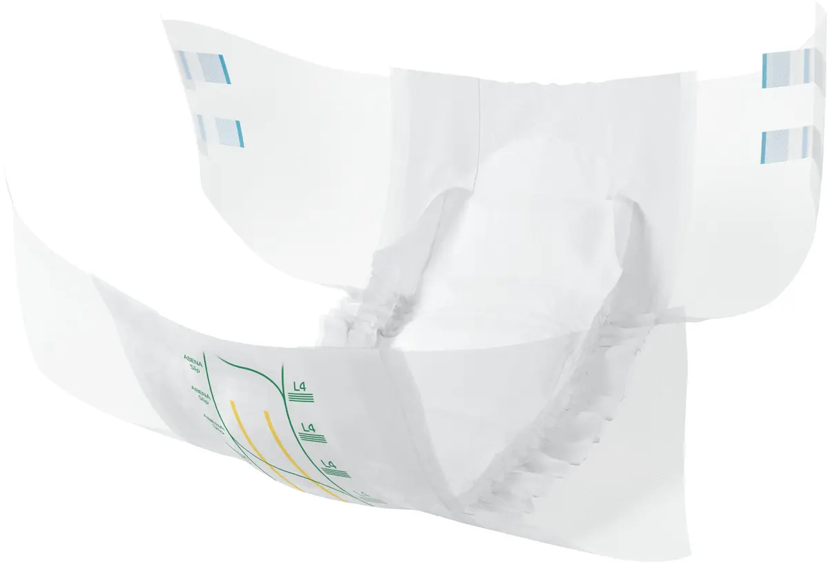 Abena Slip Premium Incontinence Briefs Large | Level 4, 18 Count, Breathable & Leakproof - view 2