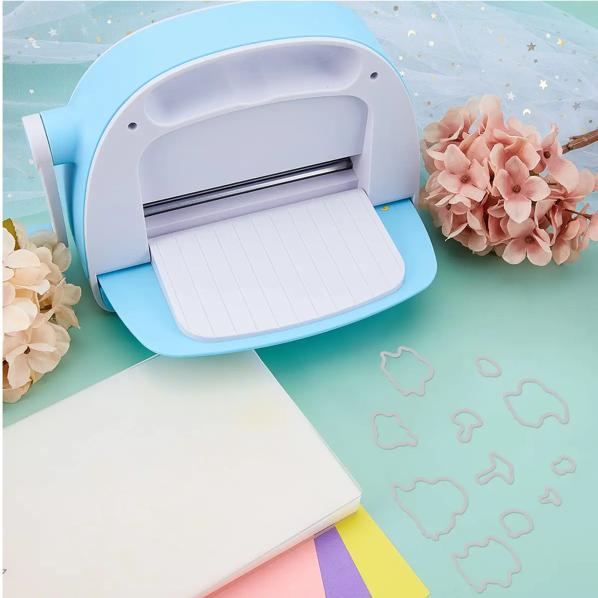 INFUNLY Mushroom Stamps and Dies for Card Making | Mushroom Pattern Die & Stamp Set for DIY Scrapbooking & Decor - view 6