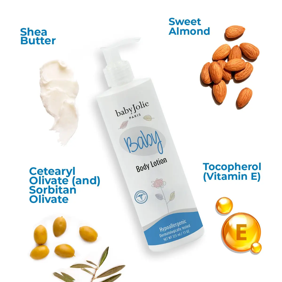 Baby Jolie Baby Bath 2 Pieces Bundle - 1 Body Lotion + 1 2 In 1 Hair And Body Wash | Gentle, Hypoallergenic, for Newborns - view 5