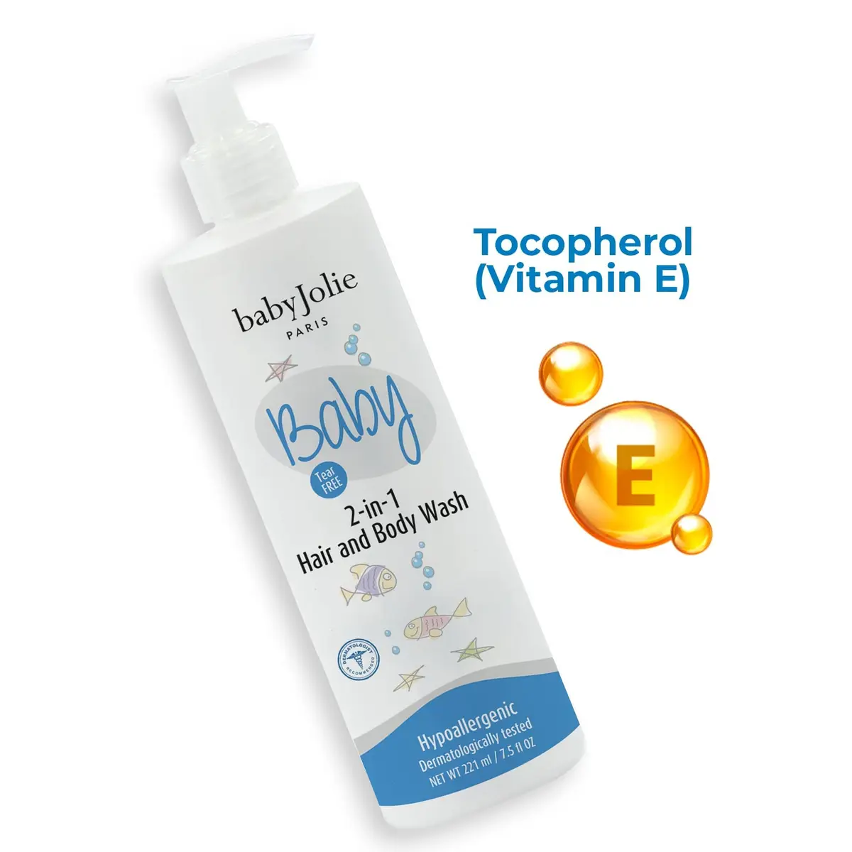 Baby Jolie Baby Bath 2 Pieces Bundle - 1 Body Lotion + 1 2 In 1 Hair And Body Wash | Gentle, Hypoallergenic, for Newborns - view 2