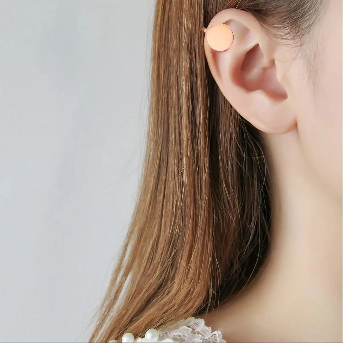 FLYUN 12MM Pressure Earring for Keloids | Non-Pierced Stainless Steel Ear Cuff (15MM, Silver&Black&Gold&Rainbow&Rosegold) - view 6