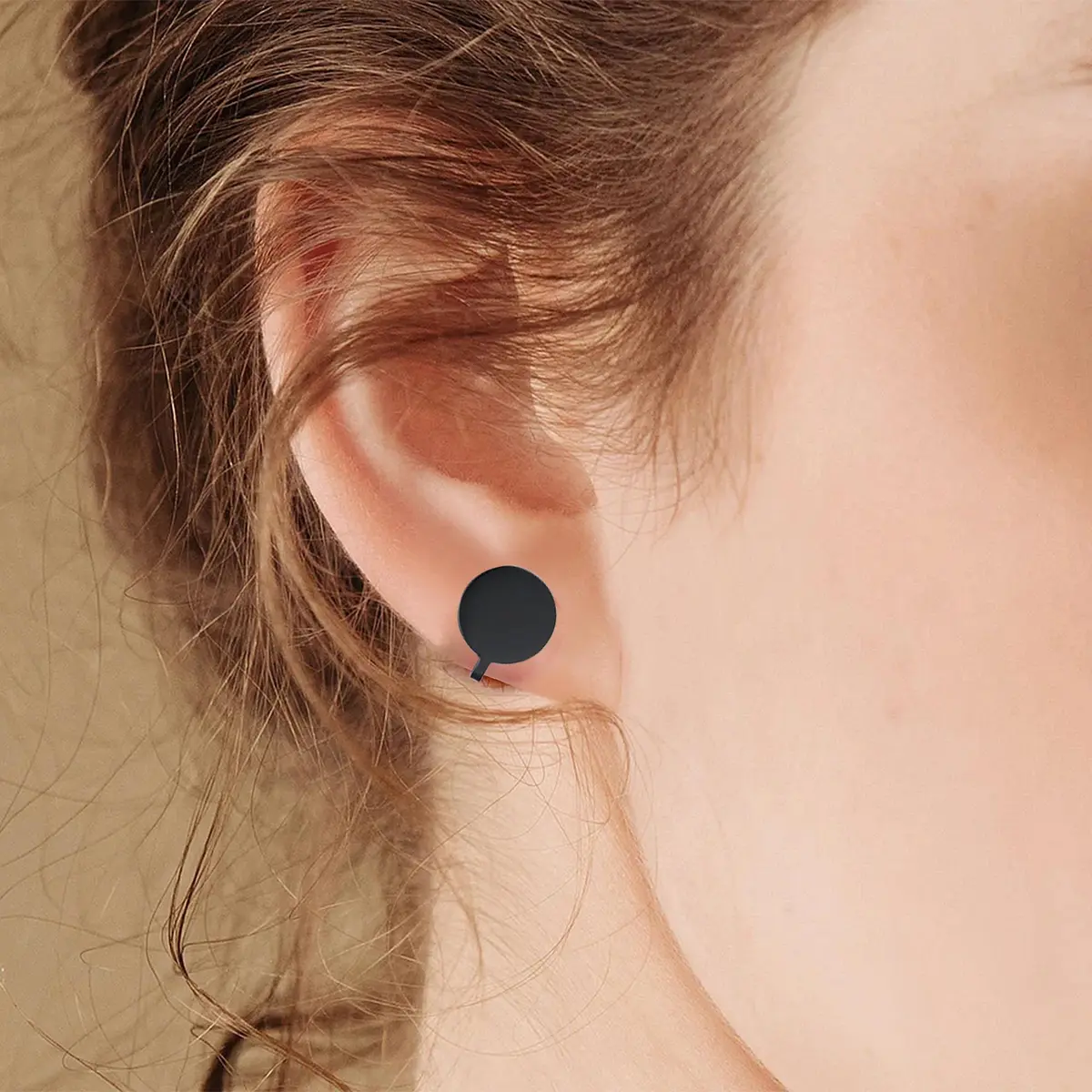 FLYUN 12MM Pressure Earring for Keloids | Non-Pierced Stainless Steel Ear Cuff (15MM, Silver&Black&Gold&Rainbow&Rosegold) - view 4