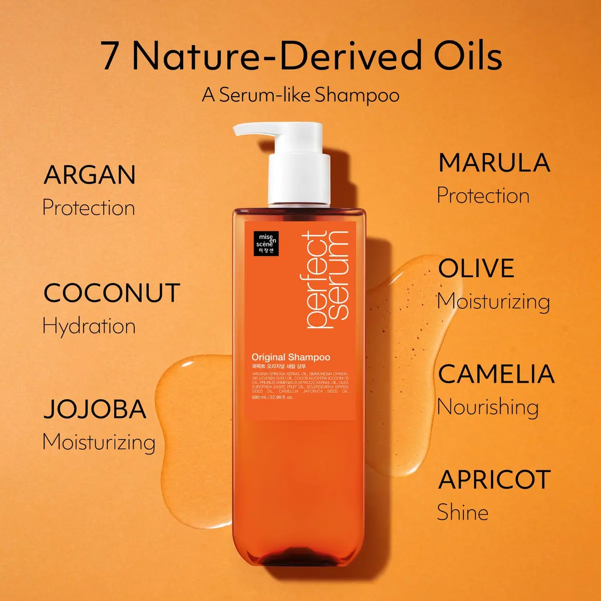 N/A Perfect Serum Original Shampoo for Damaged Hair – Korean, Moroccan Oil, Jojoba Seed, Glossy & Smooth (22.99 Fl Oz) - view 4