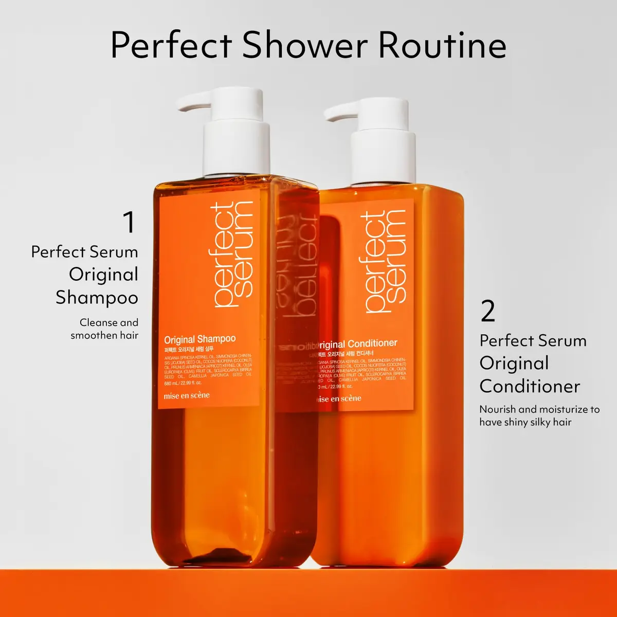 N/A Perfect Serum Original Shampoo for Damaged Hair – Korean, Moroccan Oil, Jojoba Seed, Glossy & Smooth (22.99 Fl Oz) - view 6