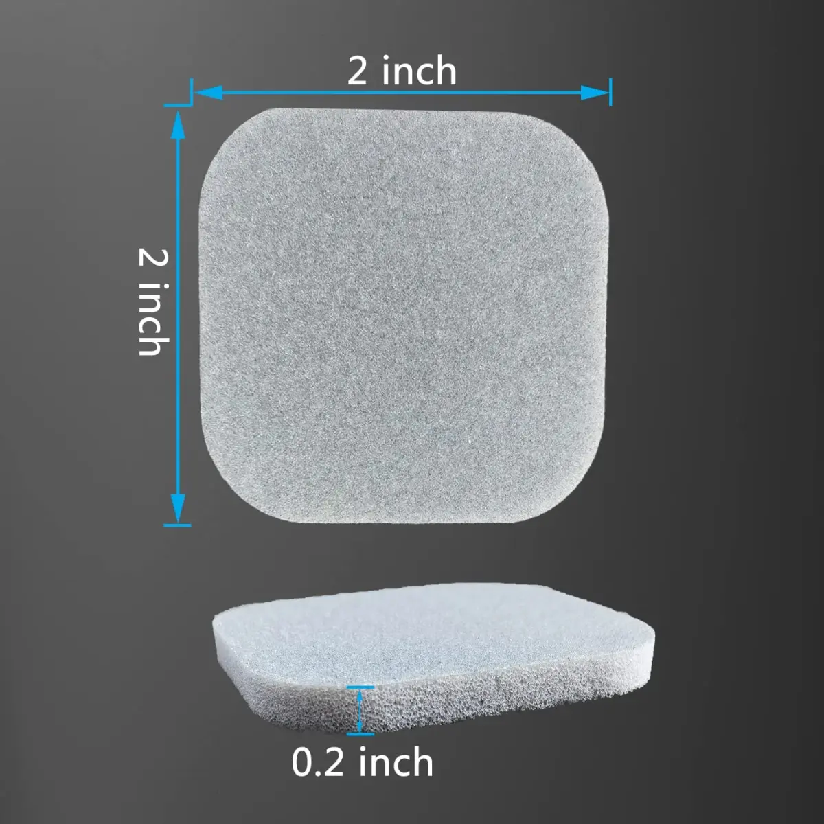 HDongany Sanding Sponge Pads 2" x 2" (5cm x 5cm) — 27 Pcs, 9 Grits 320-3500 - view 2