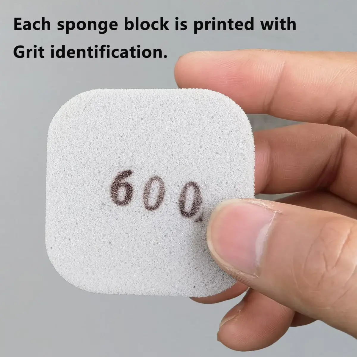 HDongany Sanding Sponge Pads 2" x 2" (5cm x 5cm) — 27 Pcs, 9 Grits 320-3500 - view 4