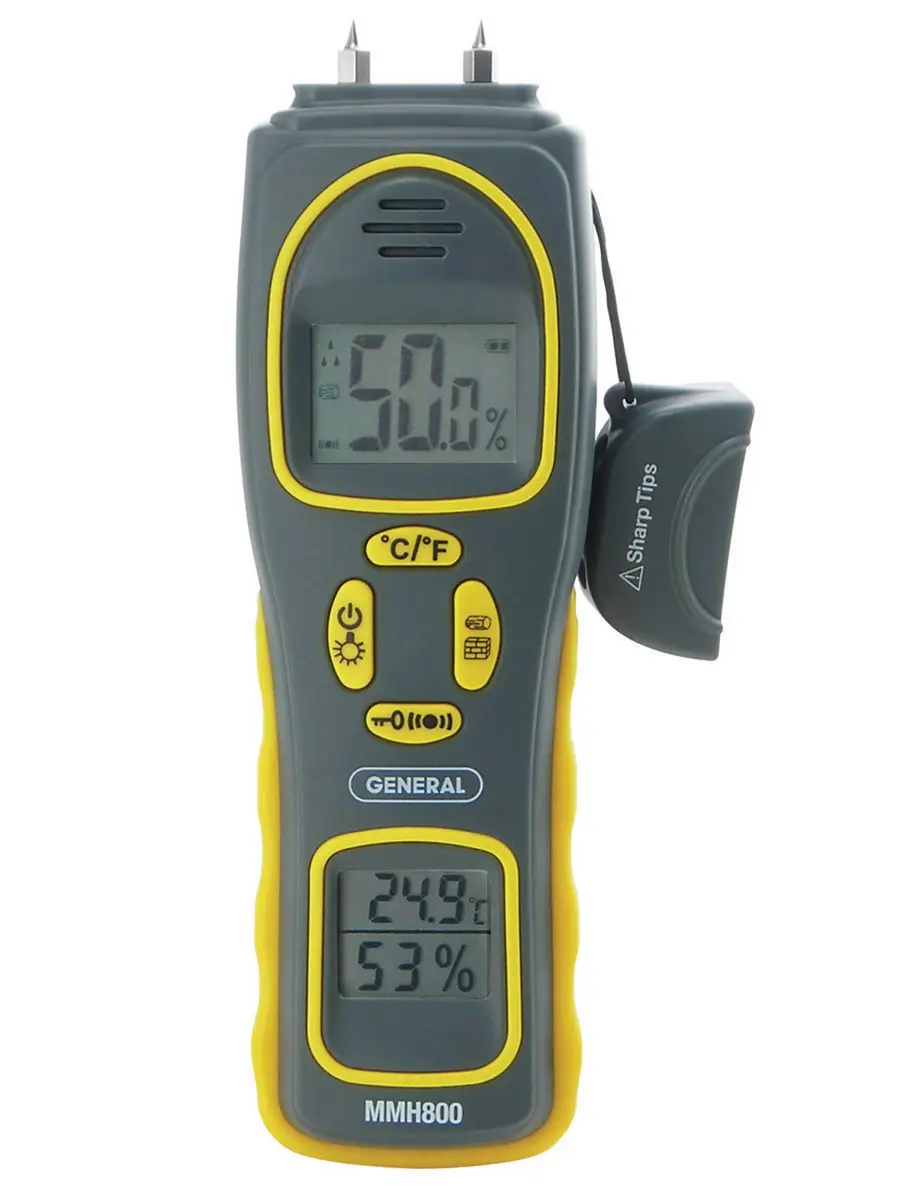 General Tools 4-in-1 Pin/Pinless Moisture Meter & Klein Infrared Thermometer | Accurate Mold & Temperature Detection - view 2