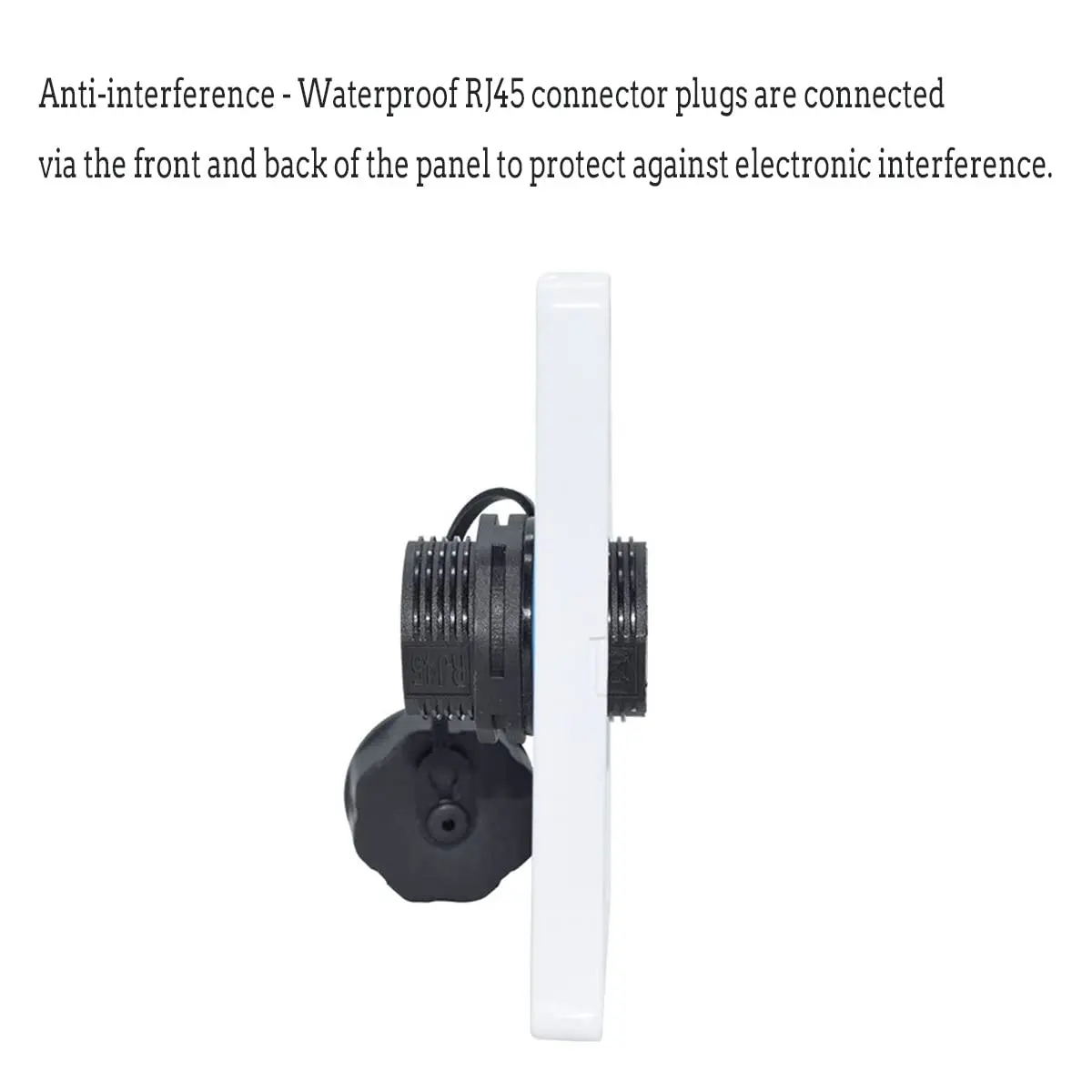 PENGLIN IP68 Waterproof Shielded RJ45 Panel Mount Bulkhead Connector (5-Pack, Black) | Cat6 Ethernet Connectivity for Industrial Environments - view 6