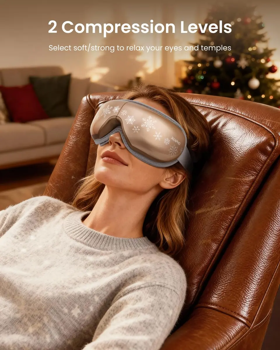 RENPHO Eyeris 1 Eye Massager with Heat | Heated Massage Eye Mask for Tired Eyes & Relaxation - view 3