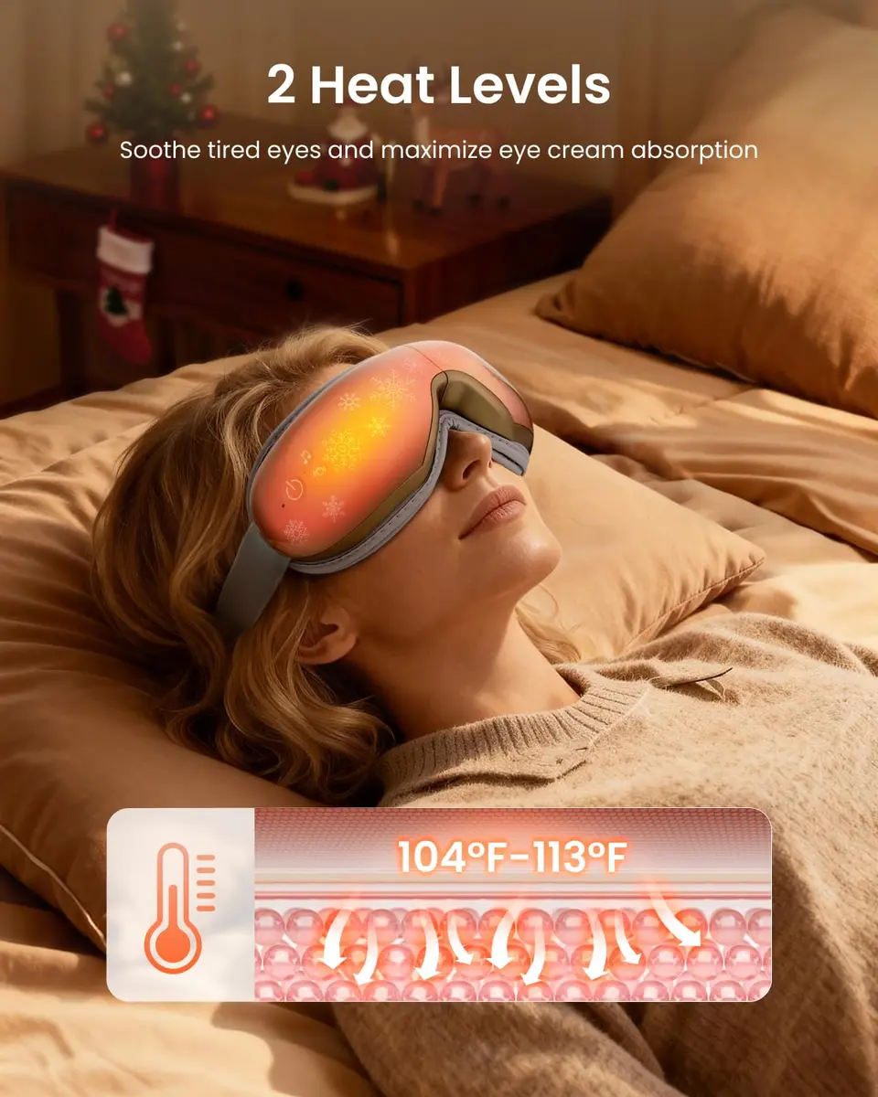 RENPHO Eyeris 1 Eye Massager with Heat | Heated Massage Eye Mask for Tired Eyes & Relaxation - view 4