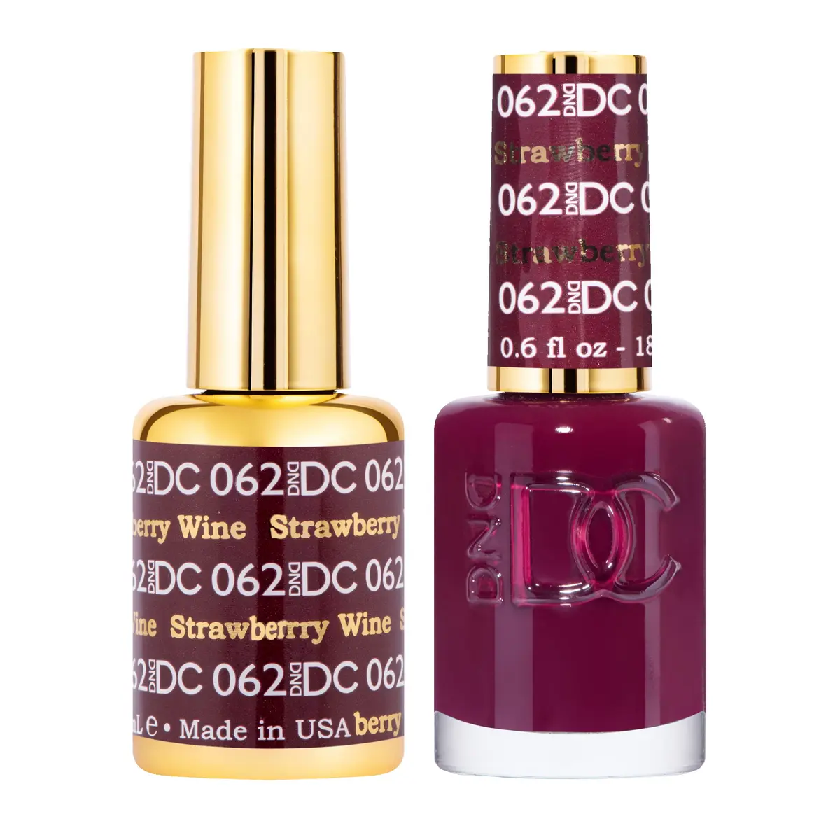 DAISY DND 0.5 Fl Oz Gel Nail Polish Set — Red Collection, Chip-Free, UV/LED Cure, Long-Lasting (2-Pack) - main product image