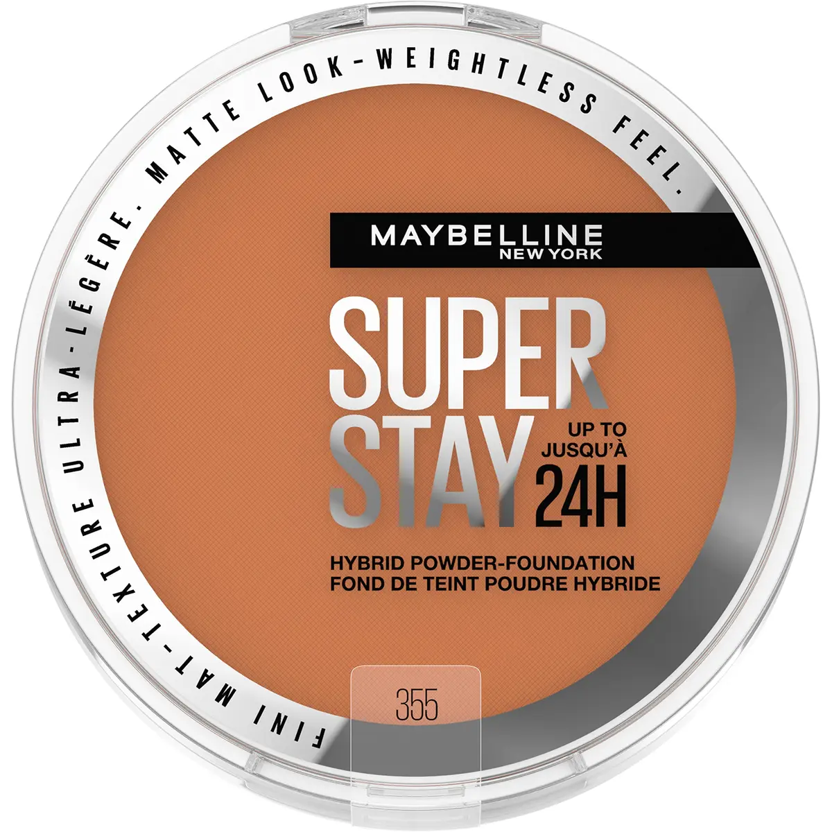 Maybelline Super Stay Hybrid Powder Foundation 0.2 Oz | Up to 24HR Matte Finish, Medium-to-Full Coverage, Water & Sweat Resistant - main product image