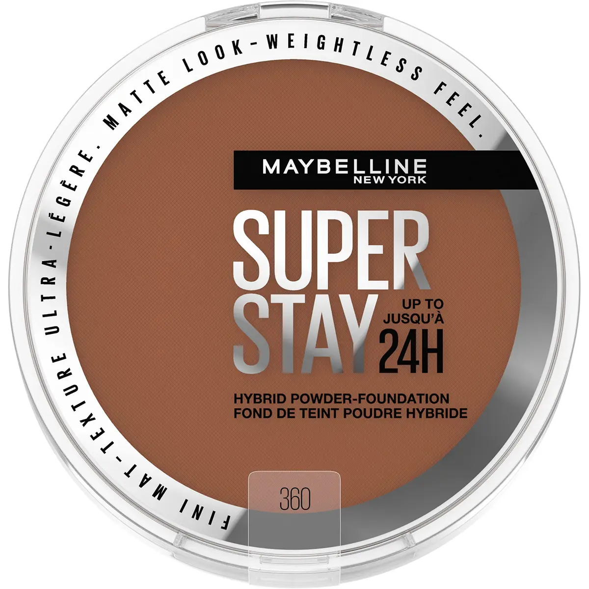 Maybelline Super Stay Powder Foundation 0.2oz | Up to 24HR Matte Finish, Medium-to-Full Coverage, USA Made - main product image