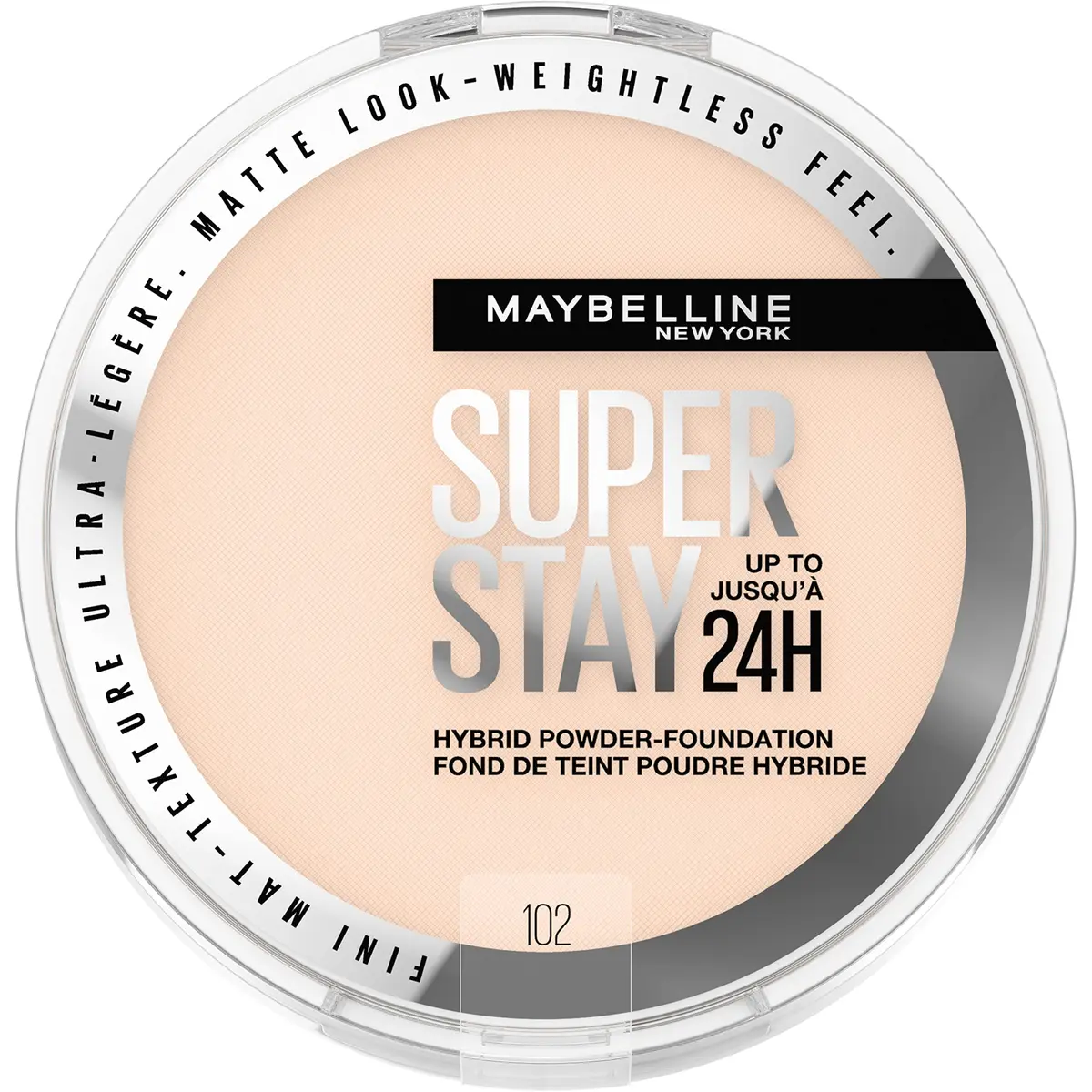 Maybelline Super Stay Powder Foundation 0.3oz | 24HR Matte Finish, Full Coverage, USA Made - main product image