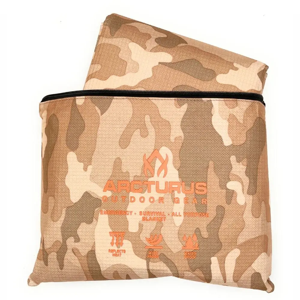 Arcturus All-Weather Outdoor Survival Blanket 60x82in (152cm x 208cm) | Thermal Emergency Blanket with Grommets - view 4
