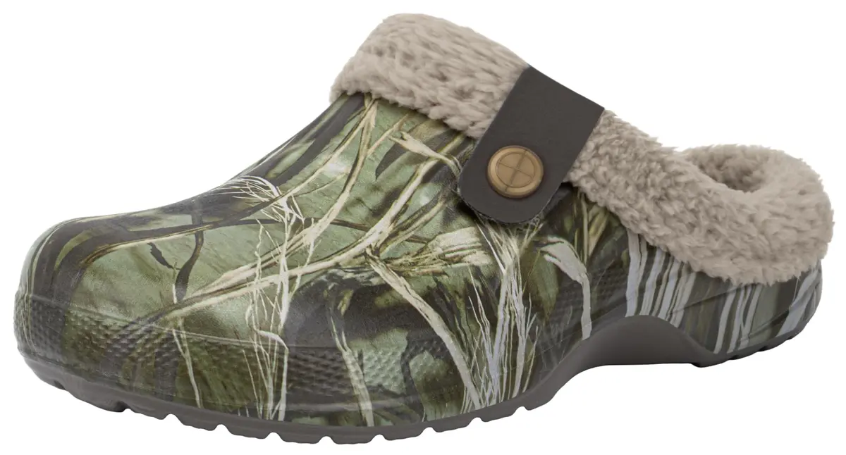 ChayChax Fur Lined Clogs Fuzzy Slippers for Women and Men, Tree Print, 7.5-8.5W/6.5-7M | Ultra Warm Indoor & Outdoor Comfort - main product image