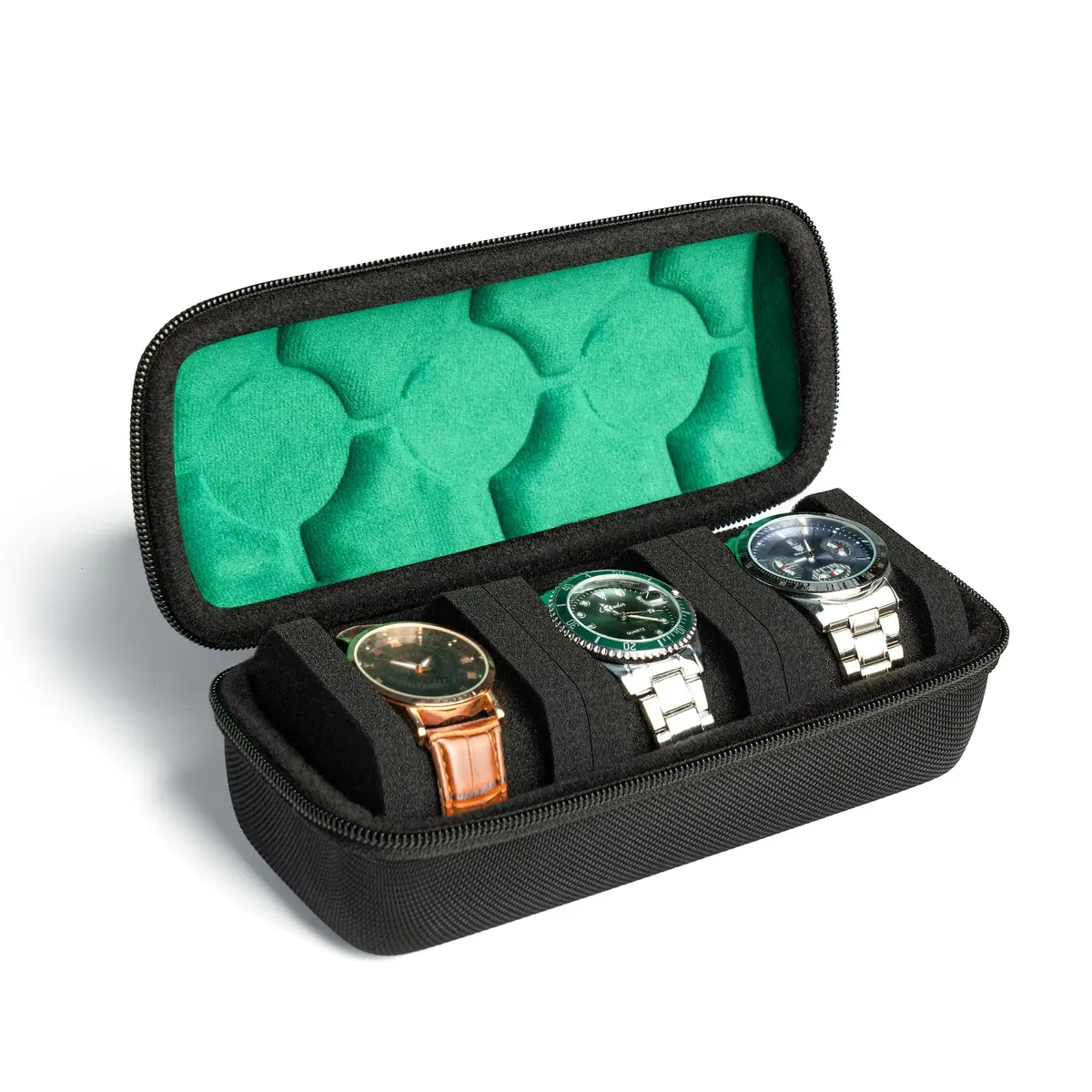 AUKURA Hard Watch Travel Case, 3 Slots | Compact Organizer with Anti-Move Pillow for Men & Women - view 7