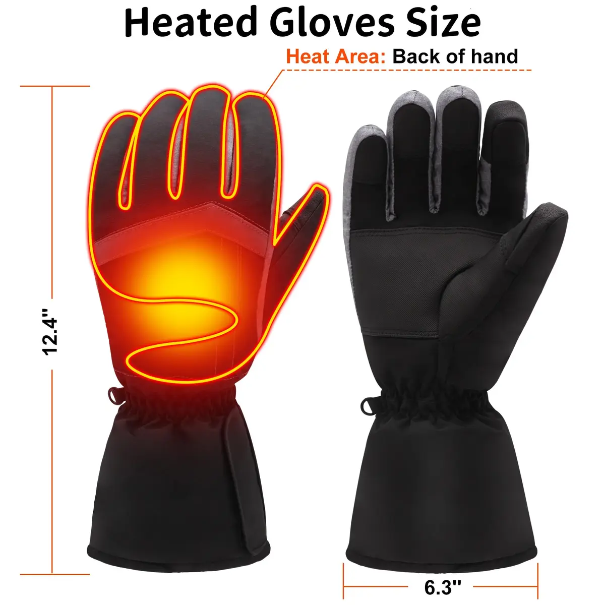 Magnolia Heated Gloves for Men Women | Battery Powered Electric Hand Warmers for Cold Weather - view 2