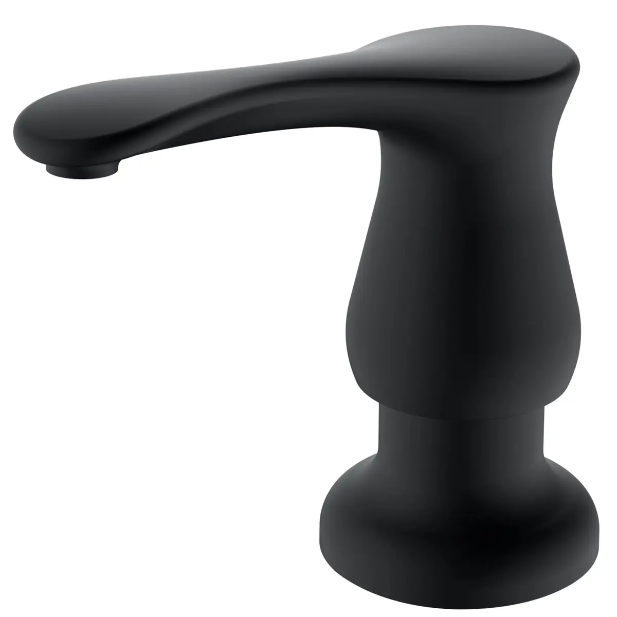 GAGALIFE Built-in Soap Dispenser for Kitchen Sink with 500ml Bottle, Matte Black | Easy Refill & Installation - main product image
