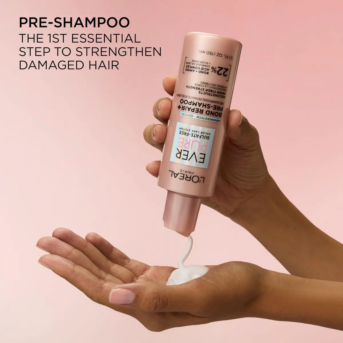 L'Oreal Paris Bond Repair+ Pre Shampoo Concentrate 5.1 Fl Oz | Sulfate-Free Hair Treatment for Damaged & Color-Treated Hair - view 7
