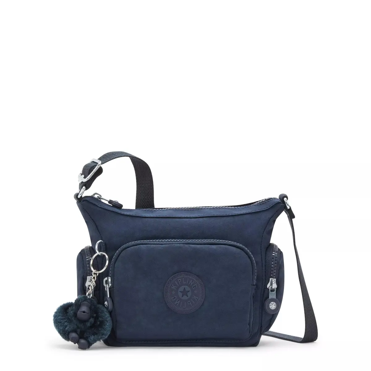 Kipling Gabbie Mini Crossbody Bag Blue Bleu 2 21.6 cm (8.5 in) x 27 cm (10.6 in) x 7.6 cm (3 in) | Water Resistant Organizational Pockets - main product image