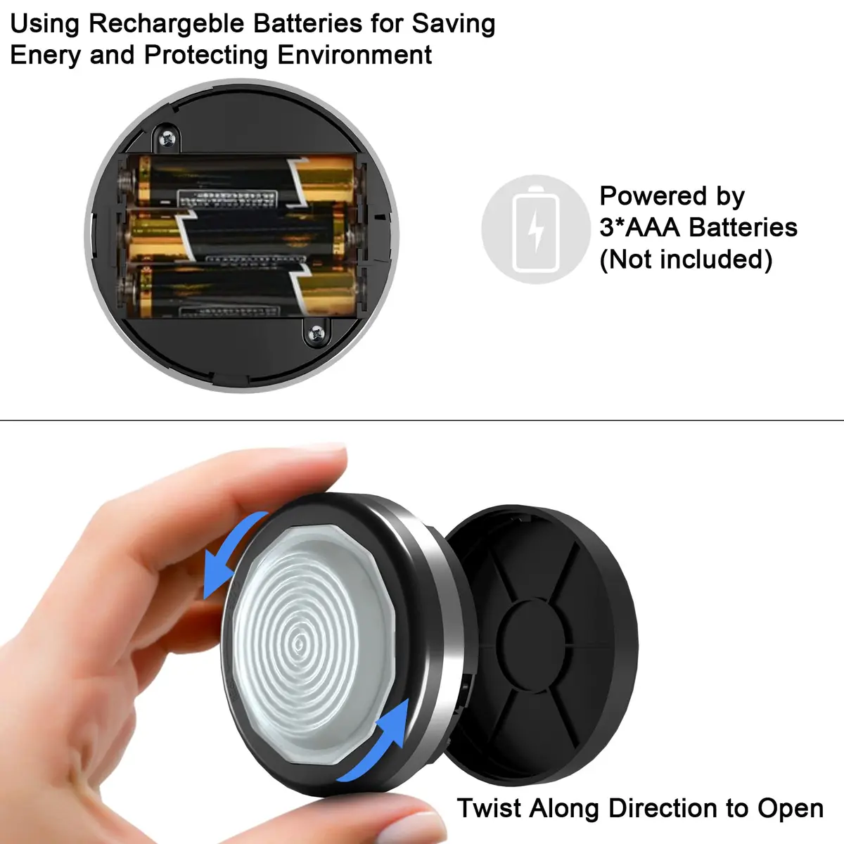 Starxing Wireless LED Under-Cabinet Puck Lights with Remote | Modern White Light for Kitchen & Closet - view 4