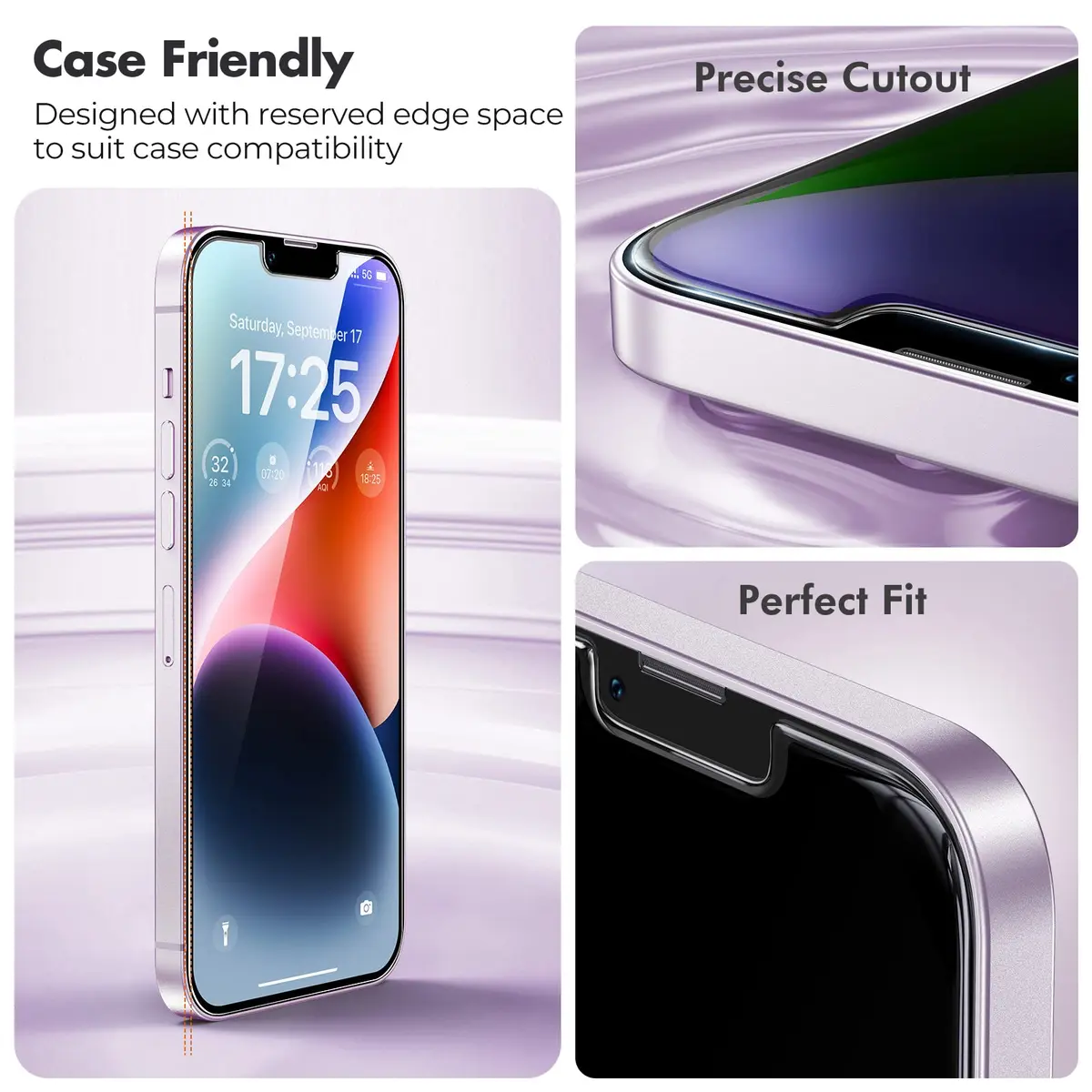 UNBREAKcable 3-Pack Screen Protector for iPhone 13 Pro Max/14 Plus 6.7'' | Ultra HD, 9H Hardness, Bubble-Free - view 6