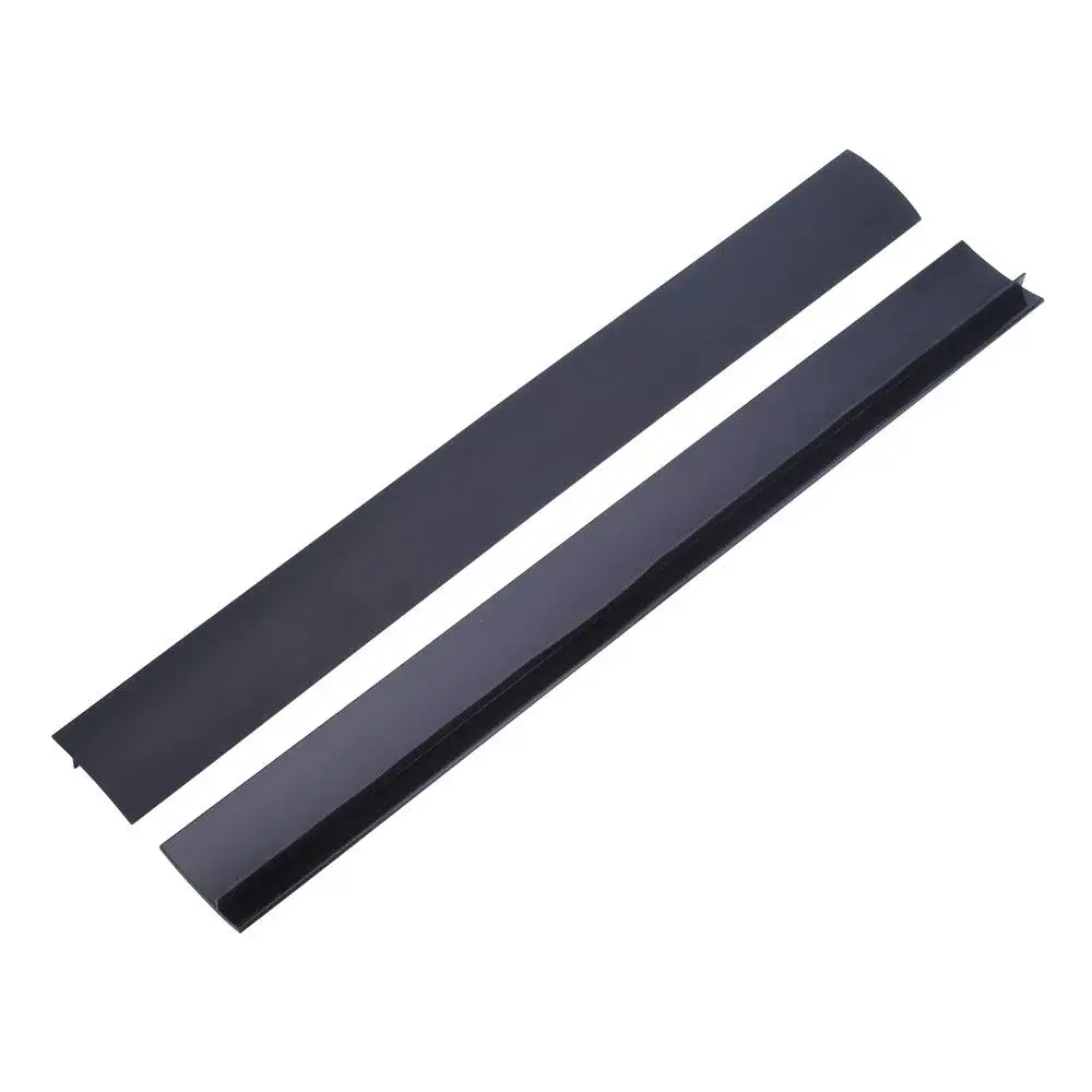 DOOHOOKIT Flexible Kitchen Stove Gap Covers 2 Pack 21 Inches Black | Seals Gaps Between Counter and Stovetop - main product image