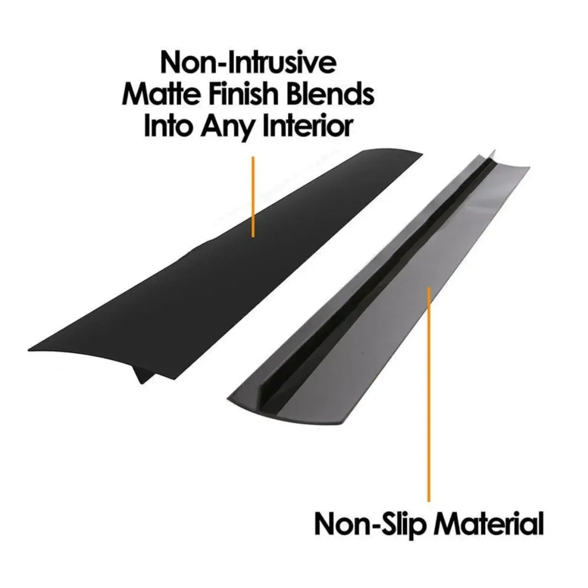 DOOHOOKIT Flexible Kitchen Stove Gap Covers 2 Pack 21 Inches Black | Seals Gaps Between Counter and Stovetop - view 6