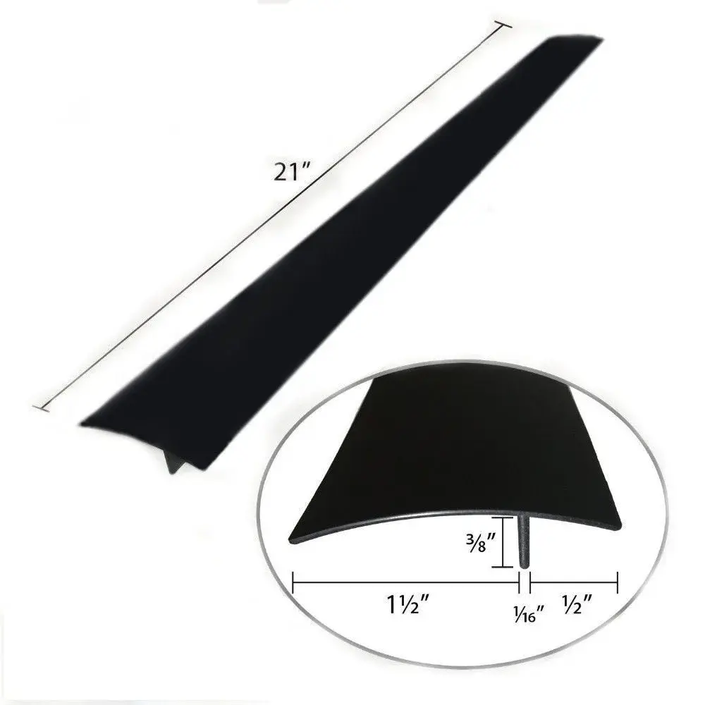 DOOHOOKIT Flexible Kitchen Stove Gap Covers 2 Pack 21 Inches Black | Seals Gaps Between Counter and Stovetop - view 7