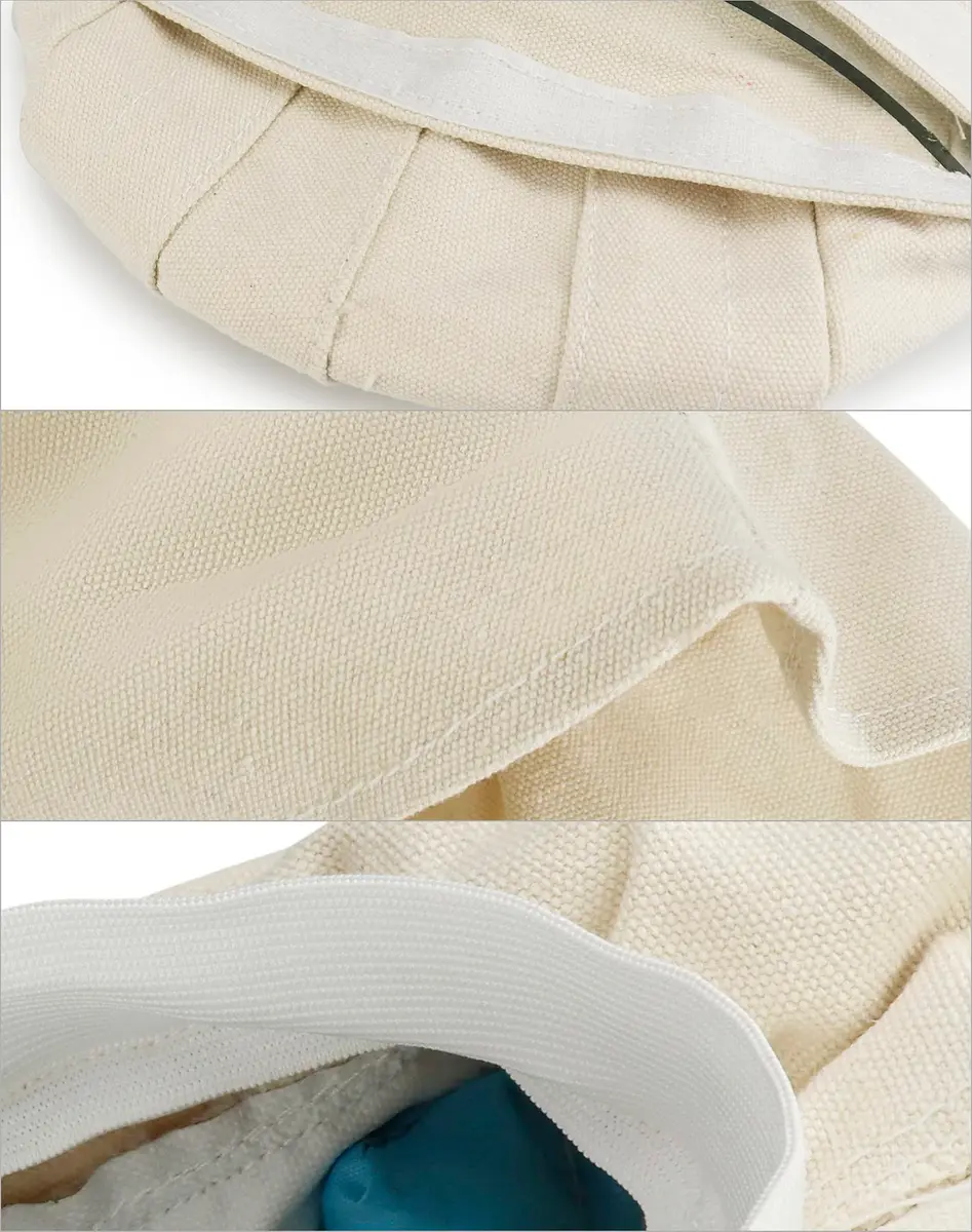 QWORK Sand Blasting Hood Cap with Clear Vision Face Shield and Neck Protector, White | Heavy Duty Canvas & Plastic - view 7