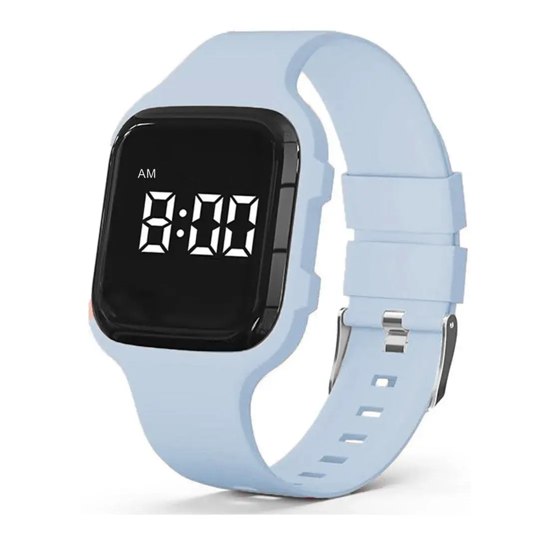 e-vibra Vibrating Alarm Watch for Potty Training & Medical Reminders, Light Blue, 15 Alarms | Water Resistant - main product image
