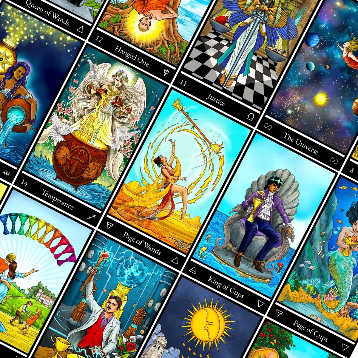 AstroMatrix Tarot Deck with Comprehensive Guide – Modern Symbolism and Enhanced Digital Interpretations for All Levels - view 5