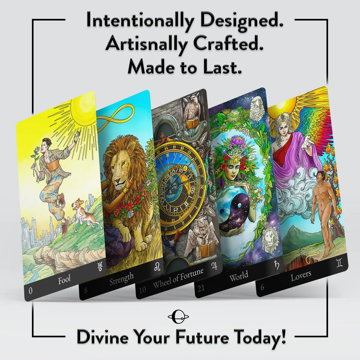 AstroMatrix Tarot Deck with Comprehensive Guide – Modern Symbolism and Enhanced Digital Interpretations for All Levels - view 2