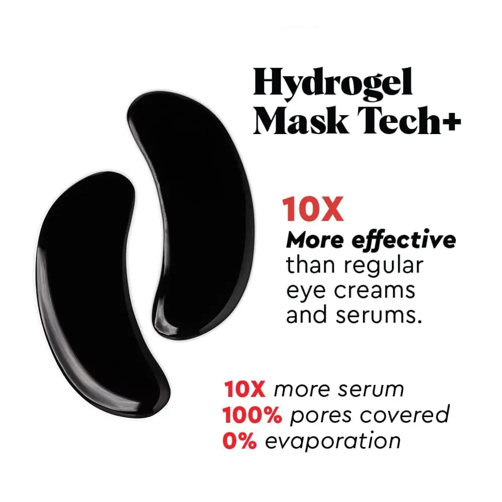 The Wolf Project Under Eye Patches for Dark Circles & Puffiness | Cooling Caffeine Hydrogel Masks for Men - view 6