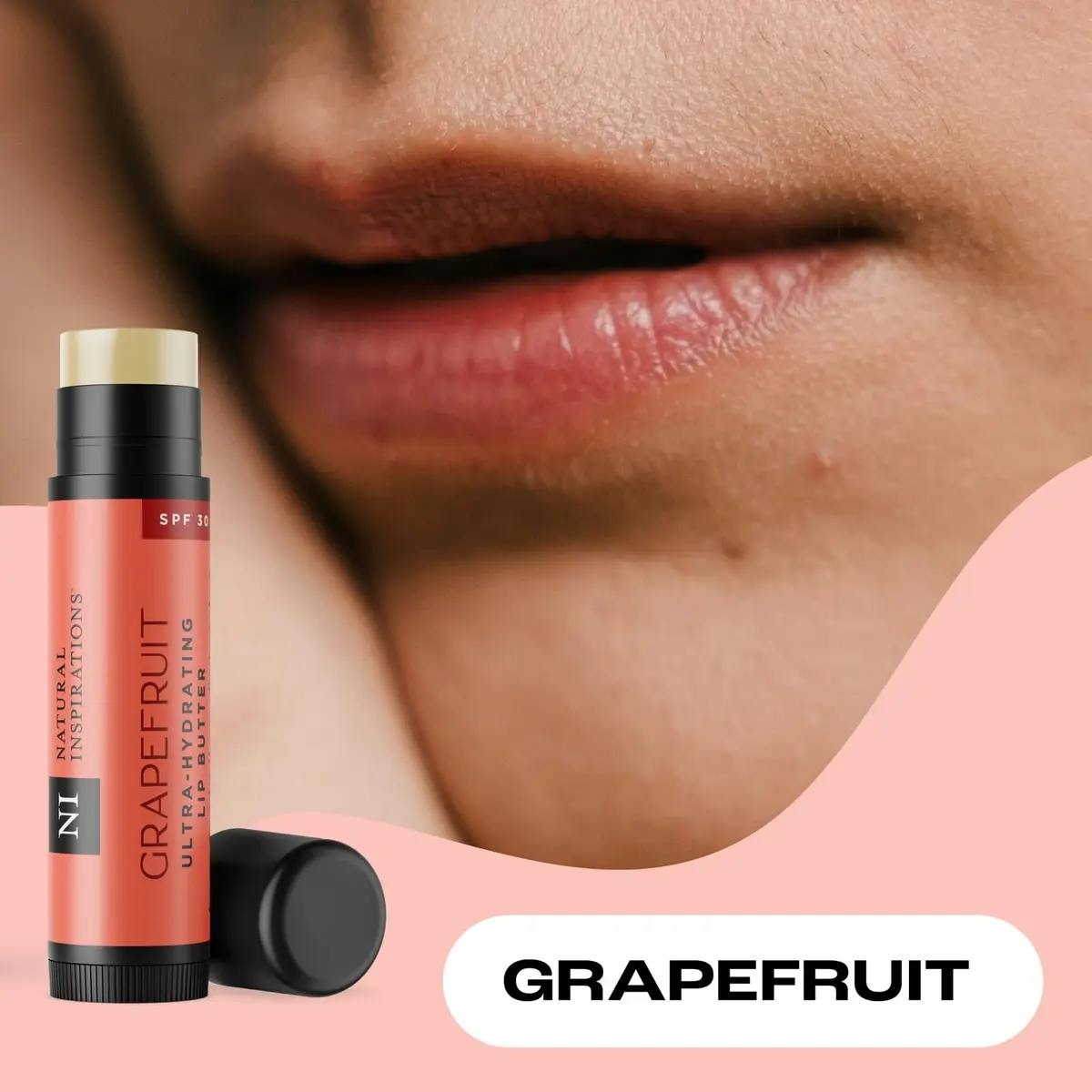 Natural Inspirations Grapefruit SPF 30 Lip Butter 0.15oz | Organic, Hydrating & Sun Protection - view 4