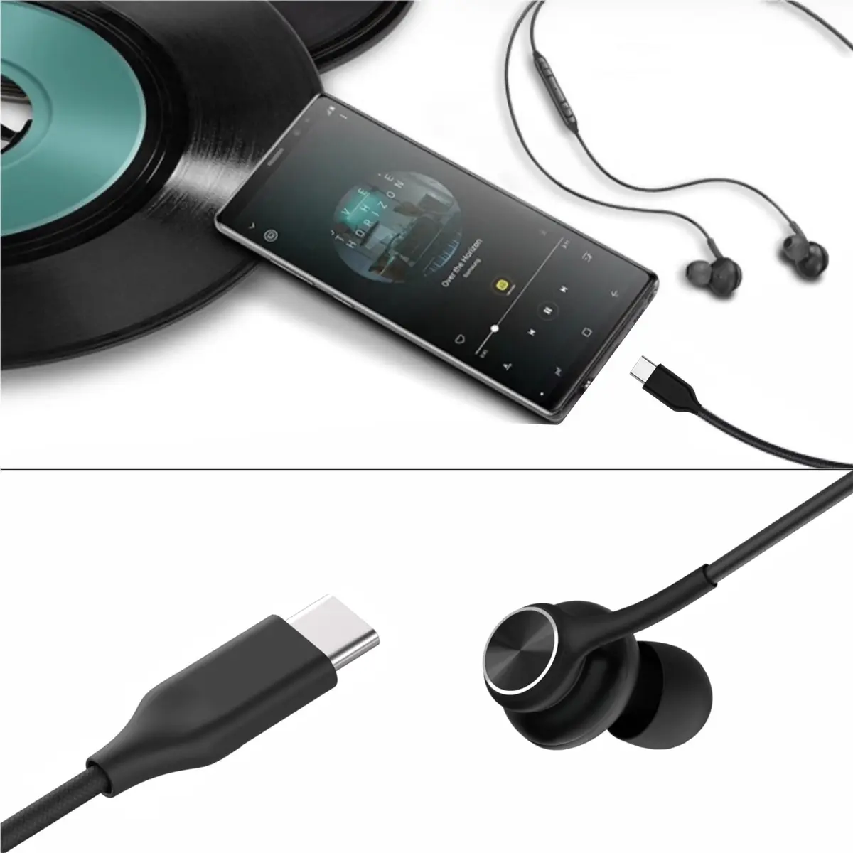 Bhvrtls Headphones 2026 Completely Upgraded Version USB-C | Stereo In-Ear Earbuds with Microphone & Remote - view 2