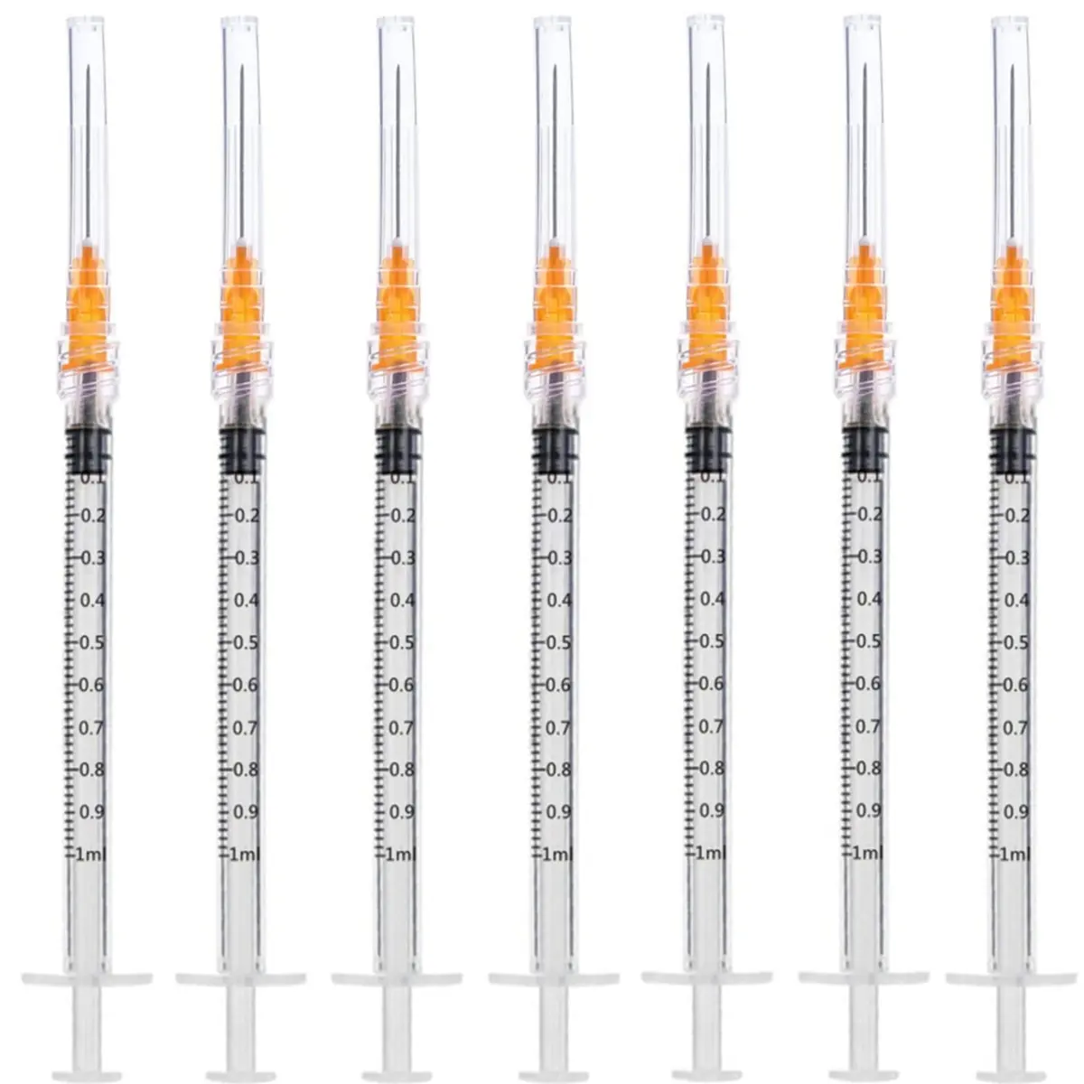 Fovafod 1ml 25Ga Plastic Syringe Pack of 50 | Precise Liquid Dispensing for Lab & Industrial Use - main product image