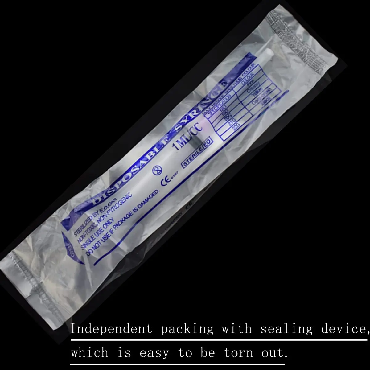 Fovafod 1ml 25Ga Plastic Syringe Pack of 50 | Precise Liquid Dispensing for Lab & Industrial Use - view 6