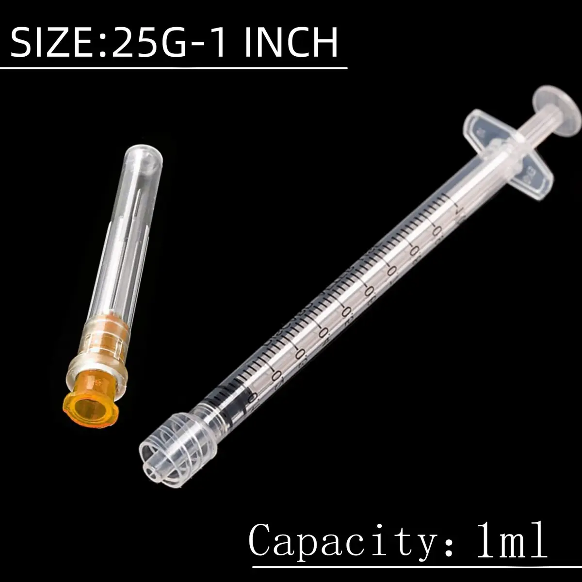 Fovafod 1ml 25Ga Plastic Syringe Pack of 50 | Precise Liquid Dispensing for Lab & Industrial Use - view 3