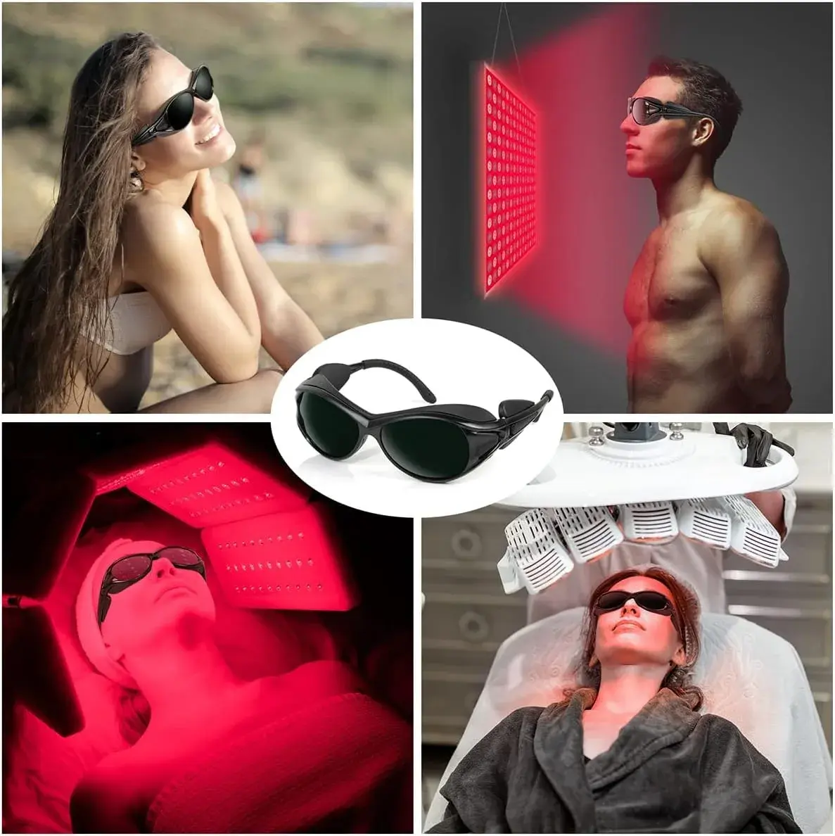 Dubofu Professional Red Light Therapy Glasses, Eye Protection for Red & Near Infrared Light Therapy, OD3+ Comfortable Goggles for Red Light Panel & Infrared Therapy - view 9