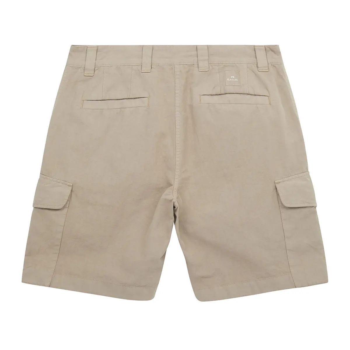 Paul Smith PS Mens Cargo Skater Short, Camel, Large | Mid Rise Cotton Blend - view 2