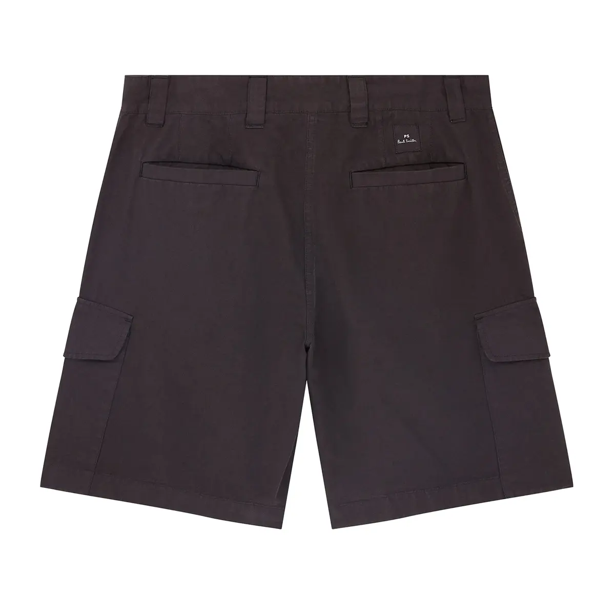 Paul Smith Cargo Skater Shorts Black | Mid Rise Cotton Blend with Pockets (Medium, 75% Cotton, 25% Linen) - view 2