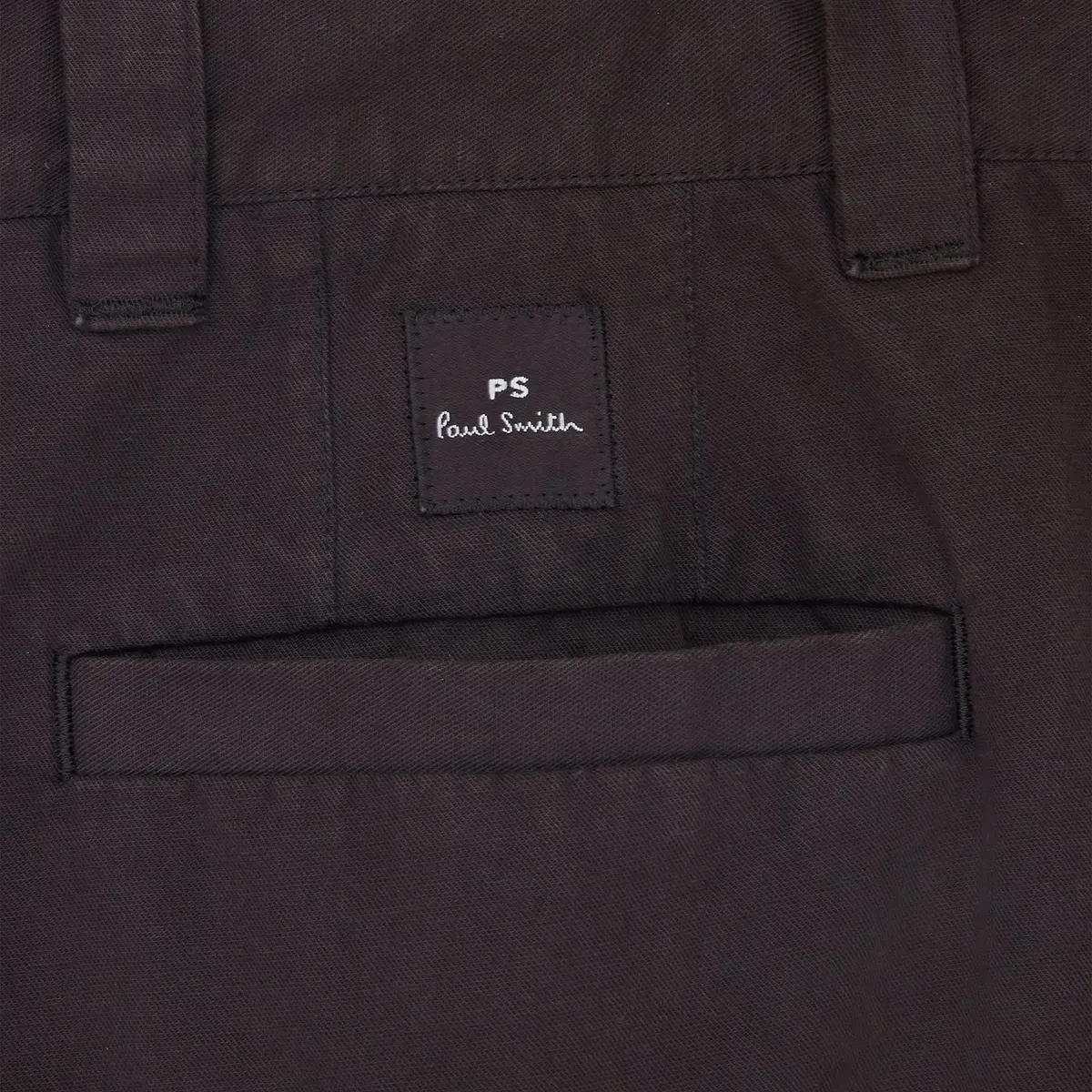Paul Smith Cargo Skater Shorts Black | Mid Rise Cotton Blend with Pockets (Medium, 75% Cotton, 25% Linen) - view 3