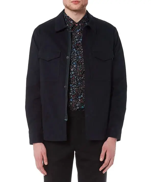 Paul Smith Mens Blazer Very Dark Navy 40/50 | Cotton Blend, Regular Fit - view 2